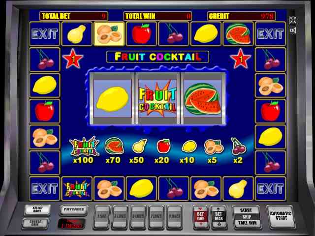 Бонусный раунд в автомате Фрут Коктейль Бонусная игра Фруктового Коктейля
