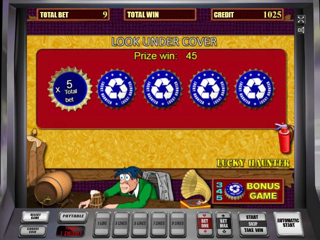 Тематическая игра в слоте Лаки Хантер Бонусная игра в слоте Lucky Haunter